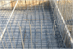 9. Wall, load cell support grid-type     placing