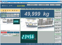 Underground-PC weighing system
